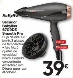Hiper FROIZ BabyLiss secador smooth pro 6709de oferta