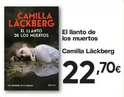Hiper FROIZ Camilla Läckberg el llanto de los muertos oferta