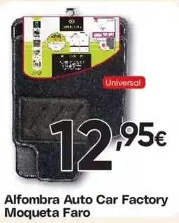 Hiper FROIZ Alfombra Auto Car Factory Moqueta Faro oferta