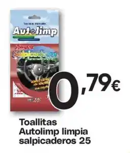 Hiper FROIZ Autolimp toallitas limpia salpicaderos oferta