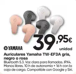 Hiper FROIZ Yamaha auriculares tw-ef3a oferta