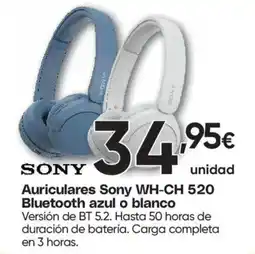Hiper FROIZ Sony auriculares wh-ch 520 oferta