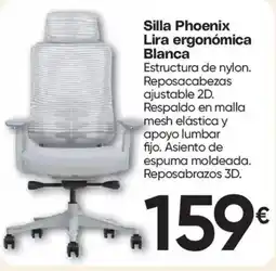 Hiper FROIZ Silla Phoenix Lira ergonómica Blanca oferta