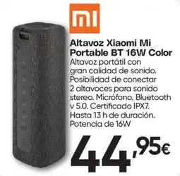 Hiper FROIZ Xiaomi Mi Altavoz BT 16W Color oferta