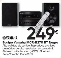 Hiper FROIZ Yamaha Equipo Yamaha MCR-B270 BT Negro oferta