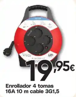 Hiper FROIZ Gorilla enrollador 4 tomas oferta