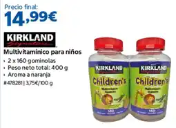 Costco Kirkland Signature multivitamínico para niños oferta