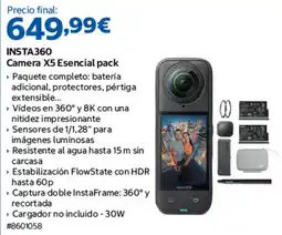 Costco Insta360 Camera X5 Esencial pack oferta