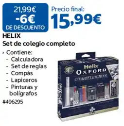 Costco Helix set de colegio completo oferta
