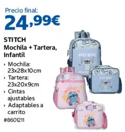 Costco Stitch Mochila + Tartera, Infantil oferta