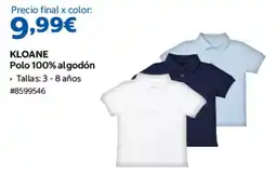 Costco Kloane Polo 100% algodón oferta