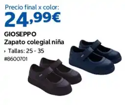 Costco GIOSEPPo zapato colegial niña oferta