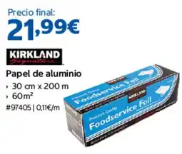 Costco Kirkland Signature papel de aluminio oferta