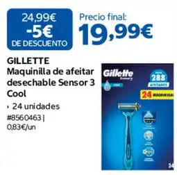 Costco Gillette maquinilla de afeitar desechable sensor 3 cool oferta