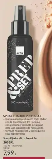 AVON Avon spray fijador micro prep & set oferta