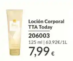 AVON TTA Today loción corporal oferta