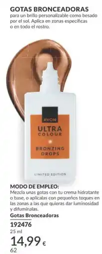 AVON Gotas bronceadoras oferta
