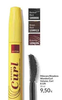 AVON Mascara rizadora wondercurl volume curl & lift oferta