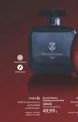 AVON Eau de Toilette Christian Lacroix Noir oferta