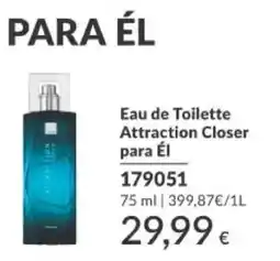 AVON Attraction Closer para Él oferta