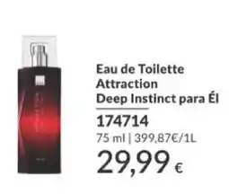 AVON Attraction Deep Instinct para Él oferta