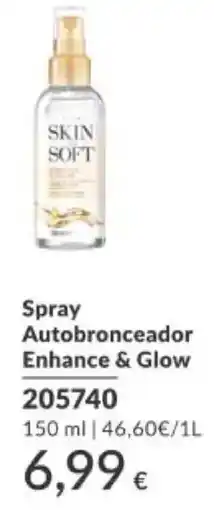 AVON Skin Soft Spray Autobronceador Enhance & Glow oferta