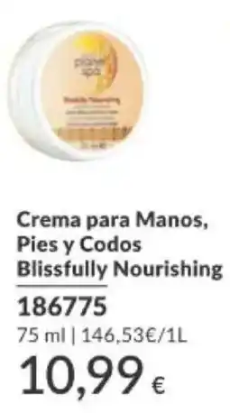 AVON planet spa Crema para Manos, Pies y Codos Blissfully Nourishing oferta