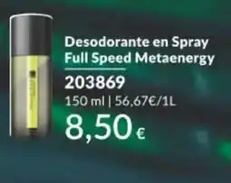 AVON Full Speed Metaenergy Desodorante en Spray oferta