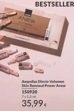AVON Avon ampollas efecto volumen skin renewal power anew oferta