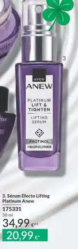 AVON Avon serum efecto lifting platinum anew oferta