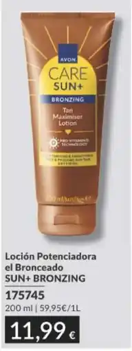 AVON Avon loción potenciadora el bronceado sun+ bronzing oferta