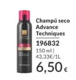 AVON Advance Techniques champú seco oferta