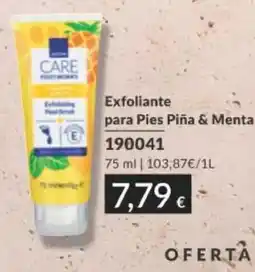 AVON Care exfoliante para pies piña & menta oferta