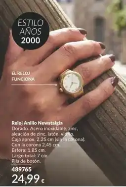 AVON Reloj Anillo Newstalgia oferta