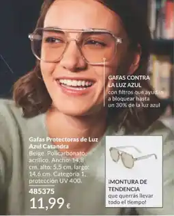 AVON Gafas Protectoras de Luz Azul Casandra oferta