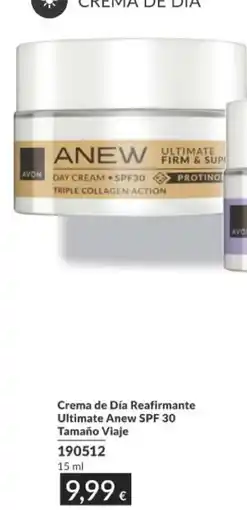 AVON Crema de día reafirmante ultimate anew spf 30 oferta