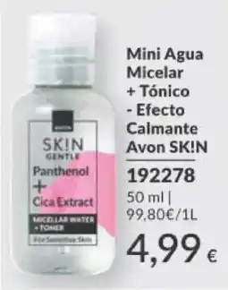 AVON Avon SKIN Gentle Mini Agua Micelar + Tónico oferta