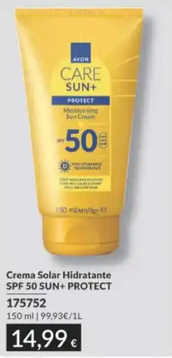 AVON Avon crema solar hidratante spf 50 sun+ protect oferta