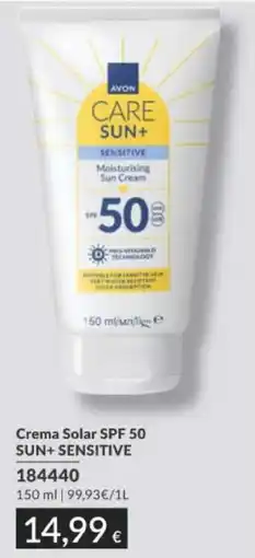 AVON Avon crema solar spf 50 sun+ sensitive oferta