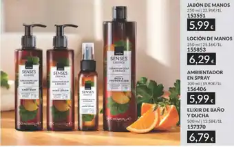 AVON Avon senses essence geranium leaf & orange oferta