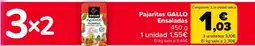 Carrefour Gallo pajaritas ensaladas oferta