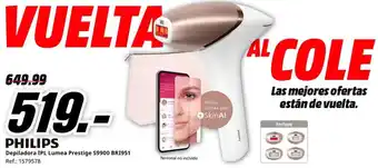 Philips depiladora ip lumea prestige s9900 bri951