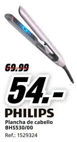 MediaMarkt philips plancha de cabello bhs530/00 oferta