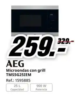 MediaMarkt AEG microondas con grill tms5g25iem oferta