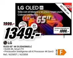 MediaMarkt lg oled 65" 4k oled65b6elc oferta