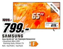 MediaMarkt samsung neo qled 65" 4k tq65qn70hauxxc oferta