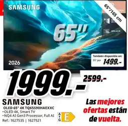 MediaMarkt samsung oled 65" 4k tq65s90haexxc oferta