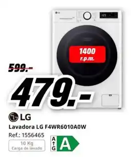 MediaMarkt LG lavadora lg f4wr6010a0w oferta
