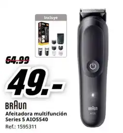MediaMarkt Braun afeitadora multifunción series 5 aio5540 oferta