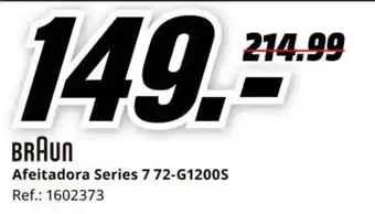 MediaMarkt Braun afeitadora series 7 72-g1200s oferta